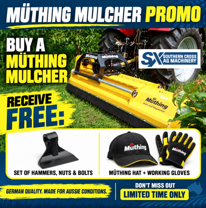 Muthing-Mulcher-Promo-2026-buy-a-Muthing-mulcher-receive-free-hammers-hat-and-gloves